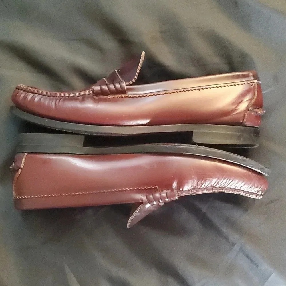 Vintage Oakwoods Mens Upper Leather Hand Stiched Shoes Made in the USA